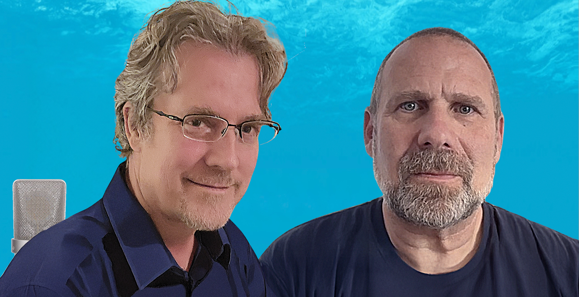 Nicko Goncharoff and Nick Selby with the Velocity's Edge logo